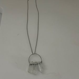 Long Moss Quartz necklace